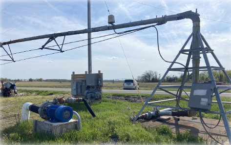 Irrigation well for a center pivot system.